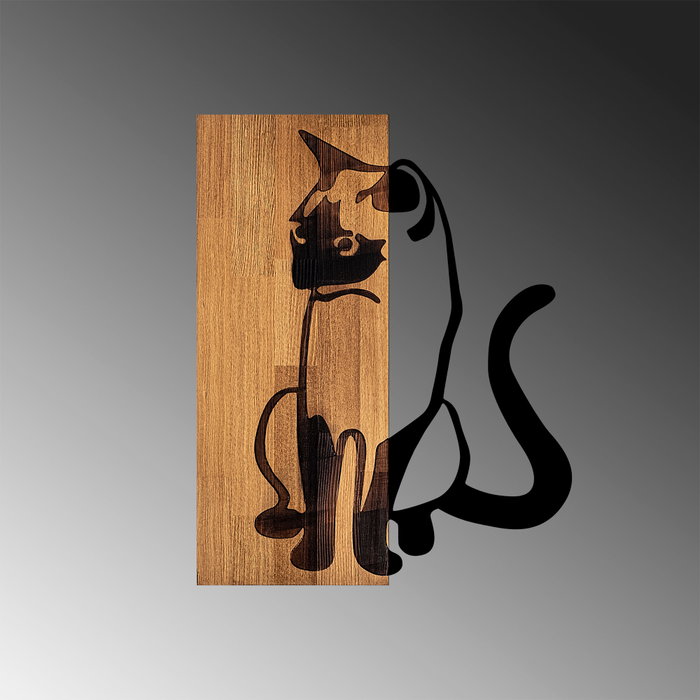 Wallity MA-282 Accesorio de Pared Decorativo Nogal y Negro Wallity MA-282 Accesorio de Pared Decorativo Nogal y Negro